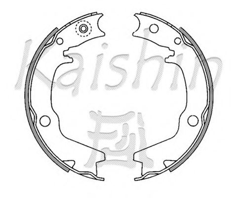 KAISHIN K6704 Brake Shoe Set